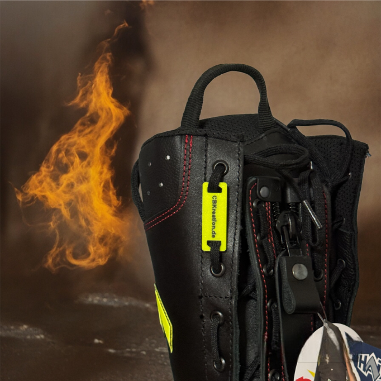 Schuh-Tag, Feuerwehr-, Rettungsdienst-, Bundeswehr-, THW-Stiefel Beschriftung